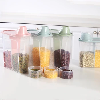 

Food Storage Container Plastic Kitchen Refrigerator Moisture-Proof Noodle Box Multigrain Storage Tank Transparent Sealed Cans