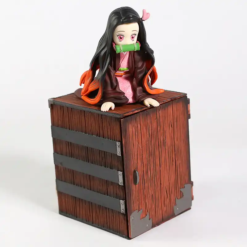 Anime Demon Slayer Kimetsu No Yaiba Kamado Nezuko Cute Mini Pvc Figure In Box Animation Art Characters Icsal Collectibles