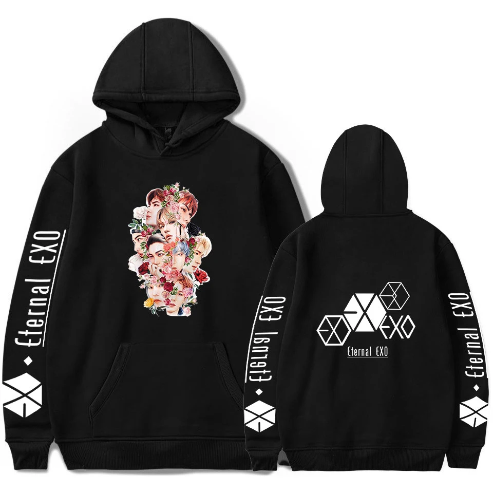 Новое поступление EXO PLANET#5 толстовки для мужчин Повседневный пуловер уличная Толстовка Sudadera Hombre мужской EXO PLANET#5 толстовка мужские топы