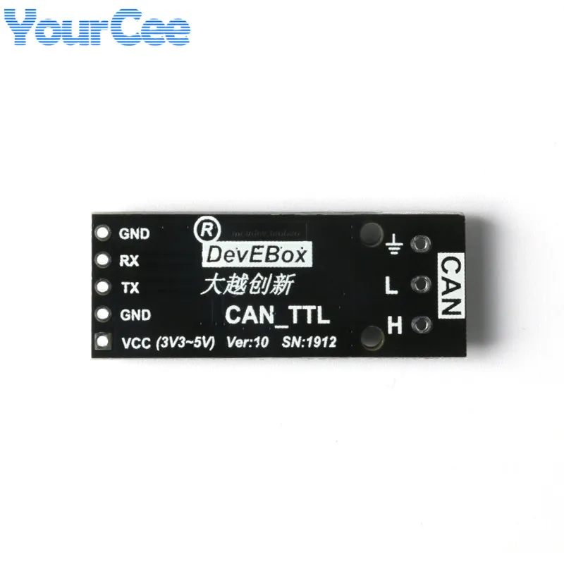 CAN to TTL Convertor Board Module Serial CAN Drive Board Module Support 3.3 5V Wide Voltage Supply (5)