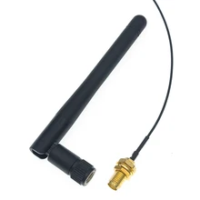 Antena dobrada sma do zigbee do módulo de bluetooth wifi da antena de 2.4g à linha 2.4ghz do alimentador de ipex