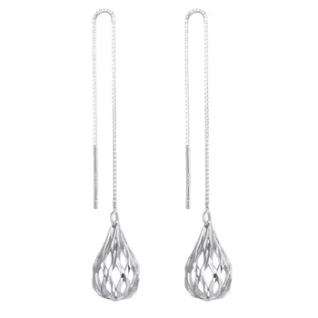 

1 Pair Ear Line Silver Ear Pendant Chic Earrings Silver Ear Ornament Ear Dangler for Female Masquerade Party