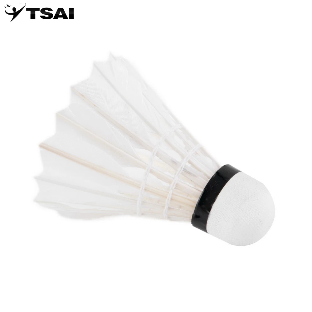5pcs Goose Feather Shuttlecock Bird White Badminton Ball Game Sport Training
