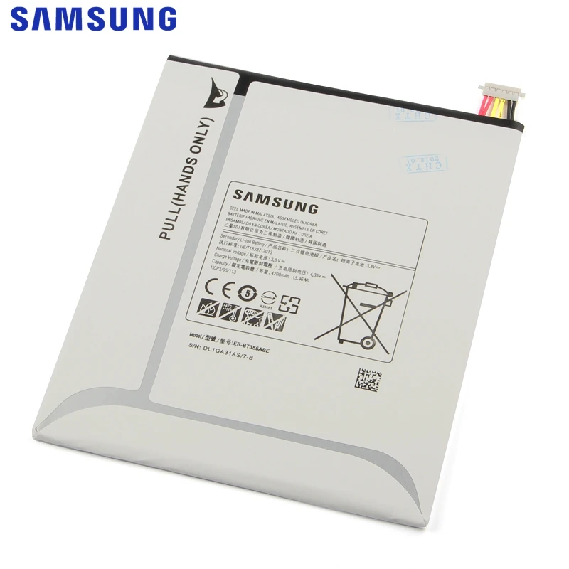 Samsung EB-BT355ABE Батарея для samsung GALAXY Tab A 8,0 T355C GALAXY Tab5 T355 T350 P350 P355C EB-BT355ABA 4200 ма-ч