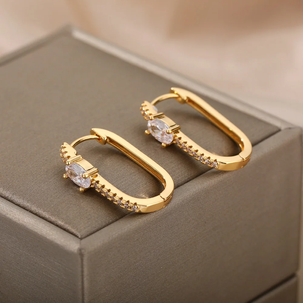 Minimalist Zircon Round Earring For Women