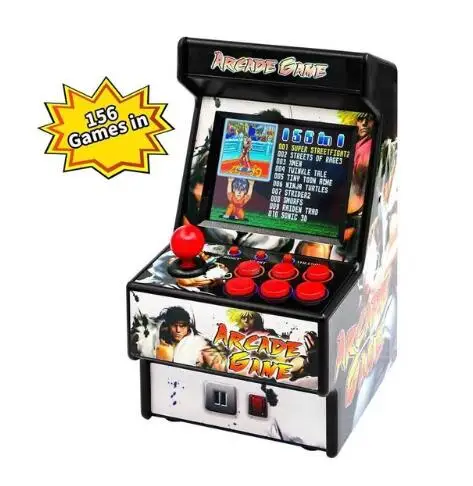 New Retro Mini Arcade Handheld Game Console 16 Bit Game Player Built-in 156 Classic Video Game Console Support TV Output 