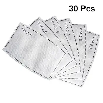 

30Pcs 4 Layers Cotton Mask Filter Pad Disposable Protective Mask Gaskets Replaceable Dust Masks Pad For Face Masks Filters