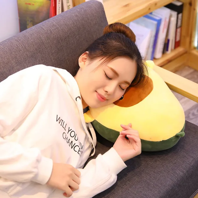 30-60CM Cute Avocado Stuffed Plush Toy Soft Baby Doll Cartoon Fruit Pillow Sofa Cushion kids Girls Christmas birthday Gifts 2