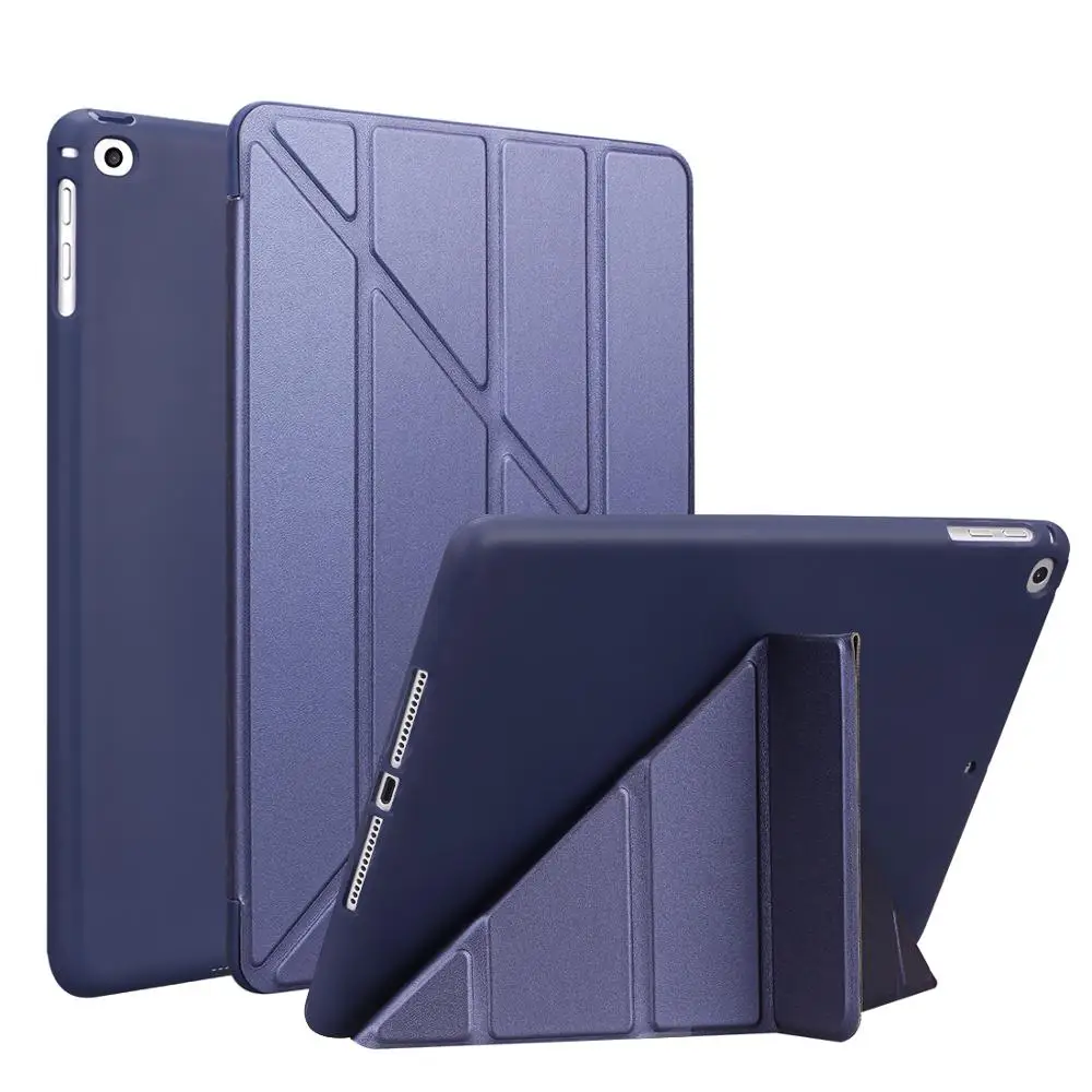 Blue Для iPad Pro 10,5 чехол /iPad Air 3 чехол искусственная кожа и силикон задняя крышка смарт чехол Funda HY004 - Цвет: Blue