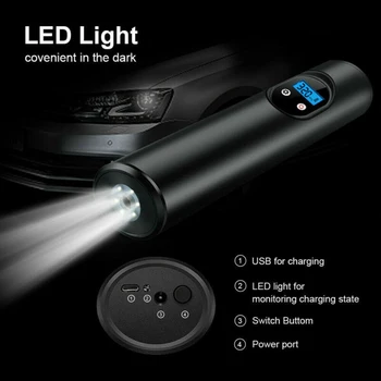 

Bike Inflator Motorcycle Portable Air Compressor Tyre Tire Pump New Hot Sale