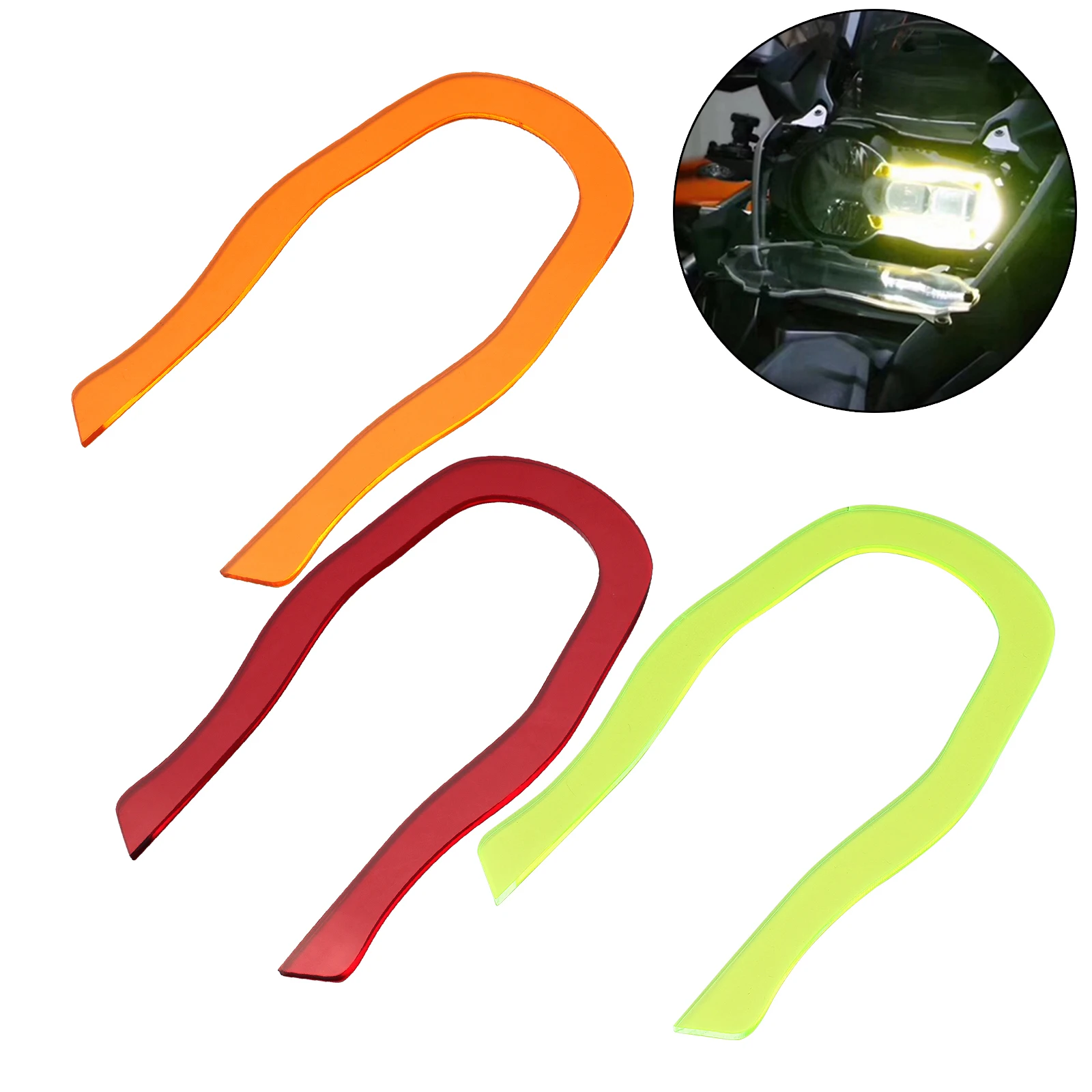 

Headlight Protector Decorative Strips Guard Lens Cover For BMW R1200GS R1250GS Adventure LC 2019-2020 Motorcycle Acrylic