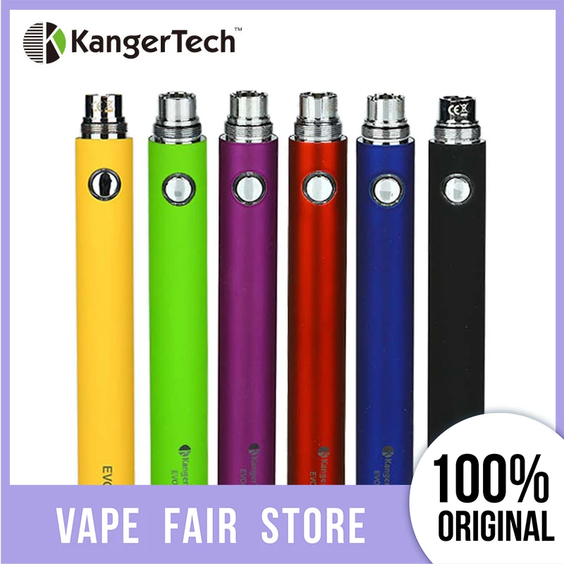 Оригинал Kangertech EVOD ручной Батарея Встроенный 1000 мА/ч с 5-кнопка защиты совместимый