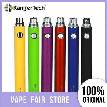 

Original Kangertech EVOD Manual Battery Built-in 1000mAh Battery with 5-click Protection Compatible for EGo Tank Vape Battery