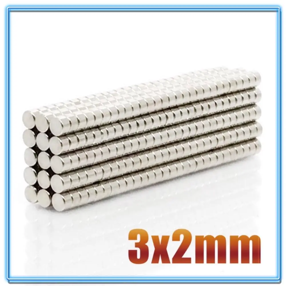 Neodymium Round Magnets N35 3x1 3x1.5 3x2 3x4 3x5 3x10 mm 100Pcs