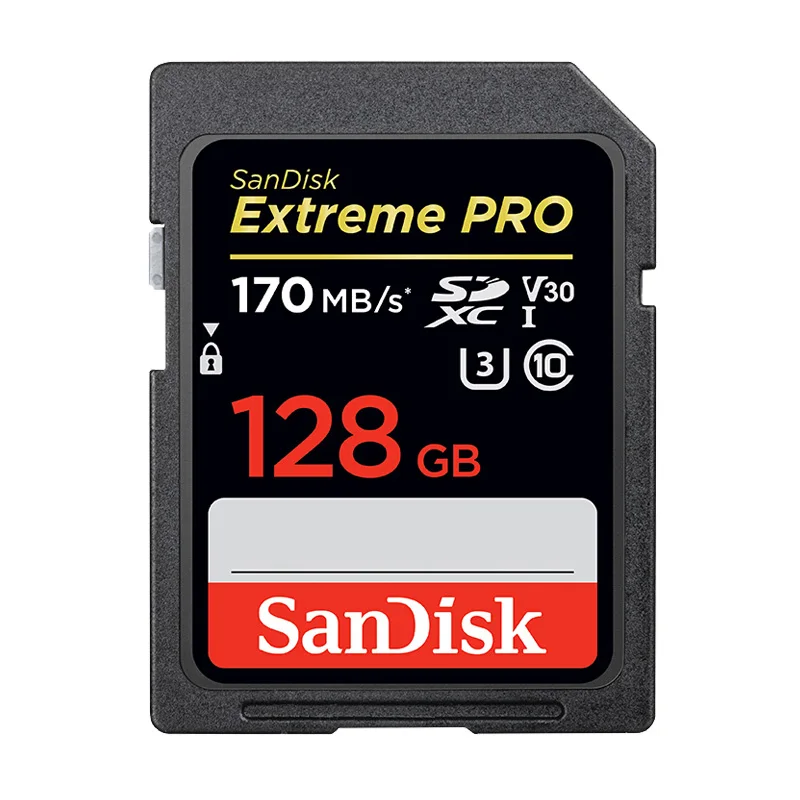 SanDisk, экстремальный Pro/Ultra, флешка sd card флешки 64 ГБ, sd-карта, карта памяти, 32 ГБ, флеш-карта, 128 ГБ, 16 ГБ, класс 10, U3, для камеры 1080p 3D, Full HD карта памяти карты микро сд карты памяти скидки - Емкость: SDXXY 170MB 128GB