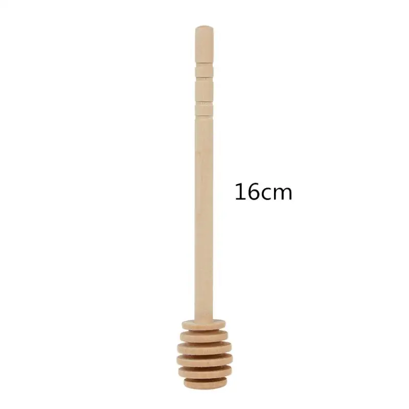 Mini agitador de miel de madera de 8cm, cuchara de miel para café, té de la leche, agitador respetuoso con el medio ambiente, palo mezclador de mango largo
