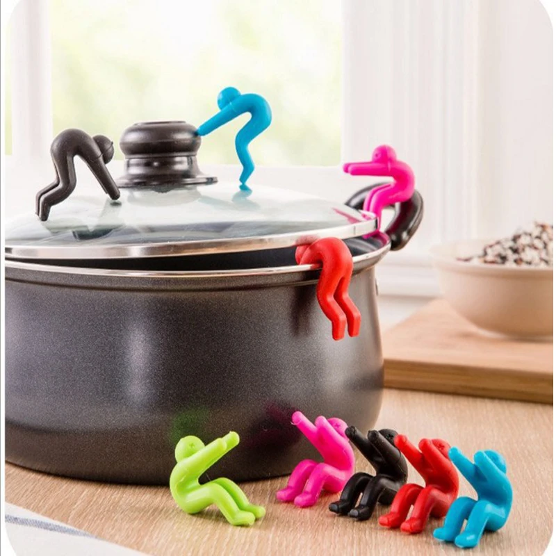 Kitchen Silicone Gadgets Raise The Lid Overflow Device Stent for Kitchen Tools 
