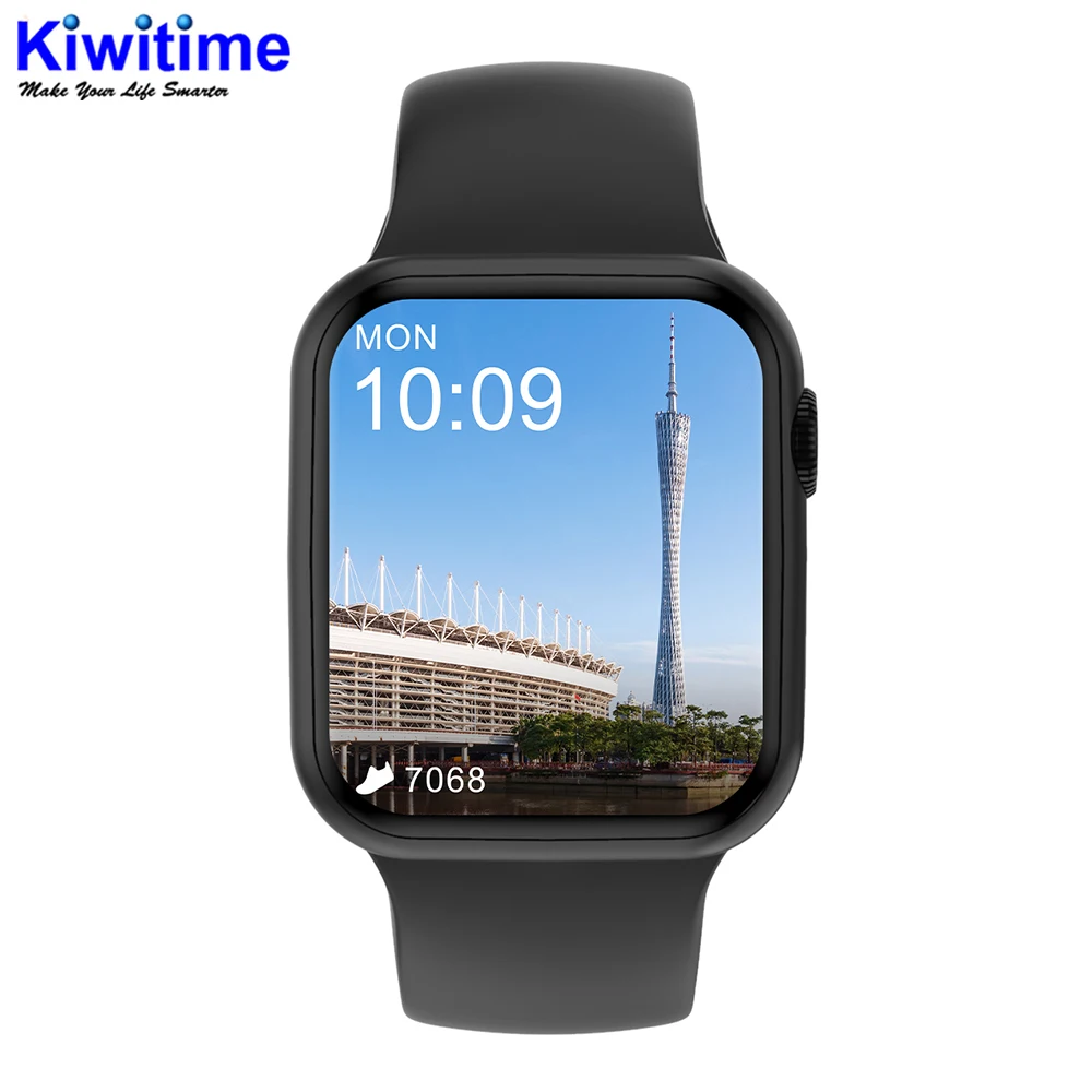 Умные часы KIWITIME DT100 PRO MAX 44 мм безграничный экран для телефона измерение пульса