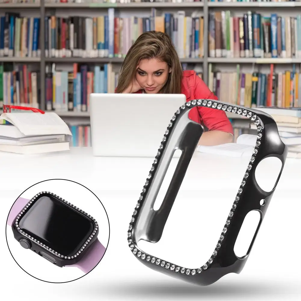 Защитный чехол для Iwatch покрытие из поликарбоната стразы Apple Watch Series 3/Series 2/Series 1/Nike