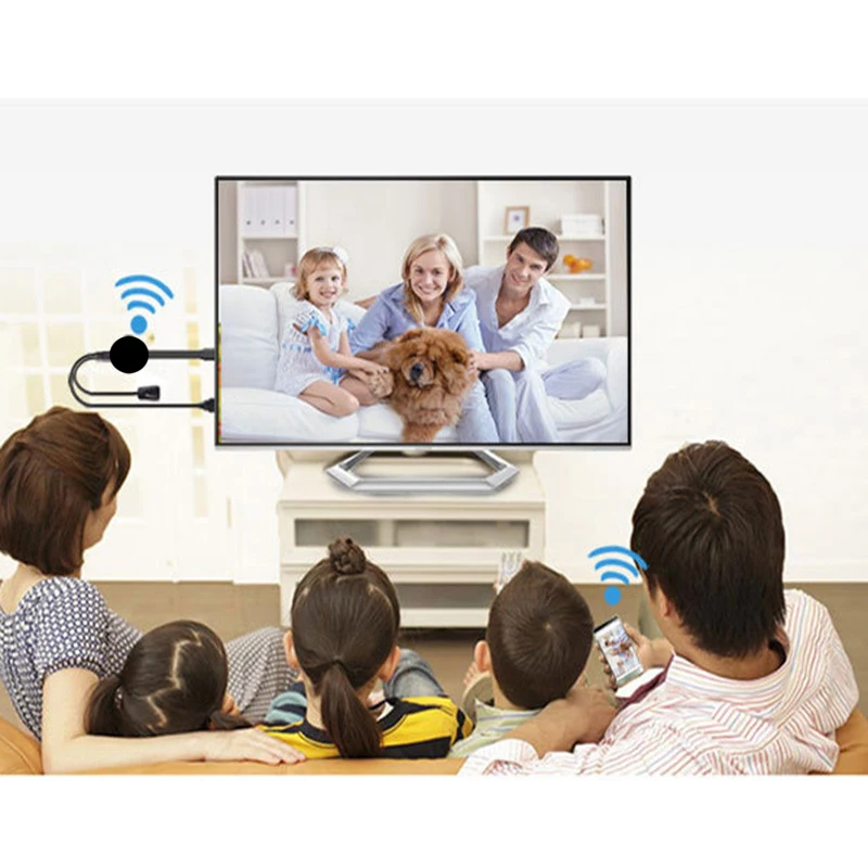 Беспроводной Wifi дисплей экран зеркало литой Miracast tv Stick видео адаптер для IPhone 6 7 8 X XR 11 IOS Android телефон HDMI HD tv