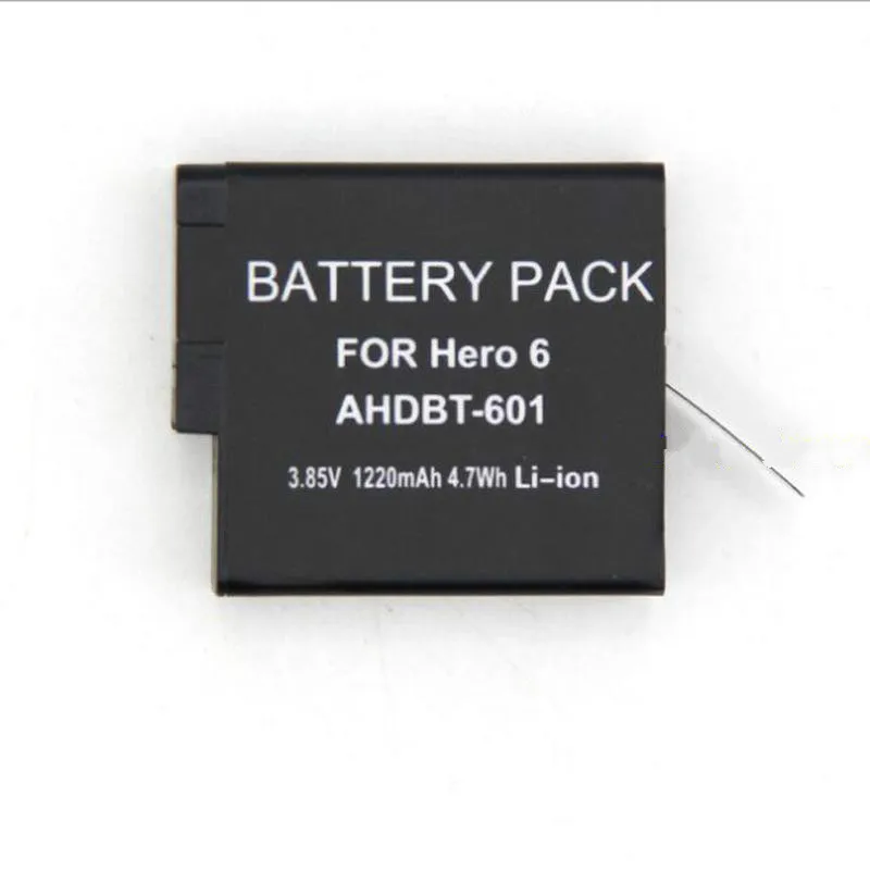 FGHGH 1220mAh аккумулятор для GoPro Hero 7, Hero 6, AHDBT-601