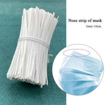 

100pcs Mouth Face Mask Nose Bridge Djustable Elastic Mouth Mask Rubber Band Nose Bridge DIY Makeing Tool Handicraft Supplies