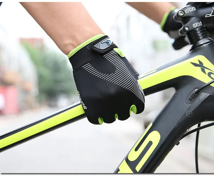 Велосипедные перчатки, полный палец, спортивные, противоударные, MTB, велосипедные, перчатки с сенсорным экраном, мужские, женские, велосипедные, губчатые, длинные, перчатки