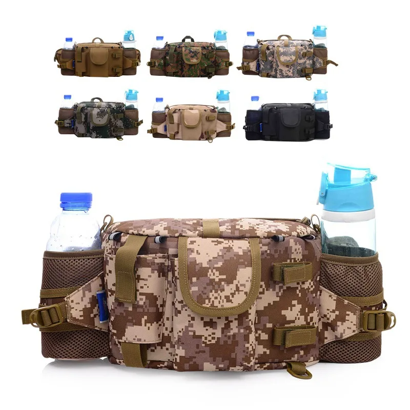 

Outdoor Waist Military Bag Camouflage Waterproof Multi-function Pocket Tactical Backpack Shoulder Bag Travel backpack