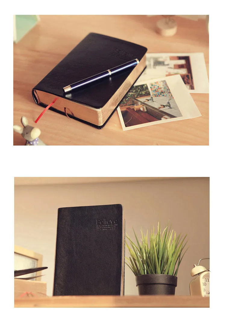 Bullet Journal кожаная Библейская записная книжка винтажная Толстая ручная работа Sketchbook еженедельник дневник канцелярский магазин школа 016011