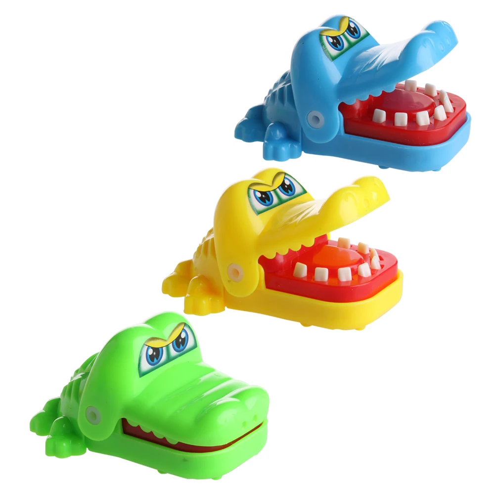 Милый крокодил Рот стоматолога укус палец игра забавная игрушка Дети подарок
