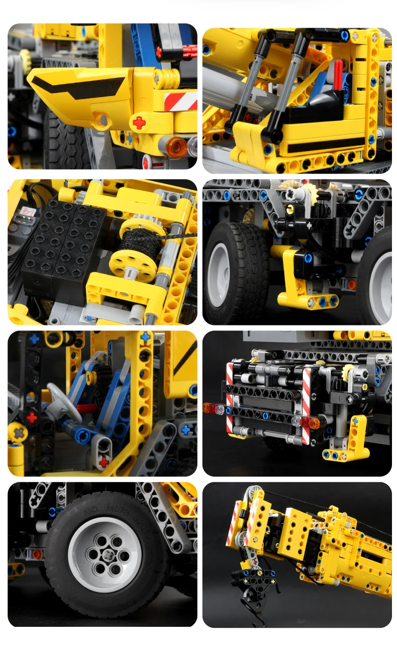 MouldKing 13107 мобильный кран MK II совместимый Ultimate 42009 Technic строительные блоки кирпичи развивающие игрушки ребенок Рождественский подарок