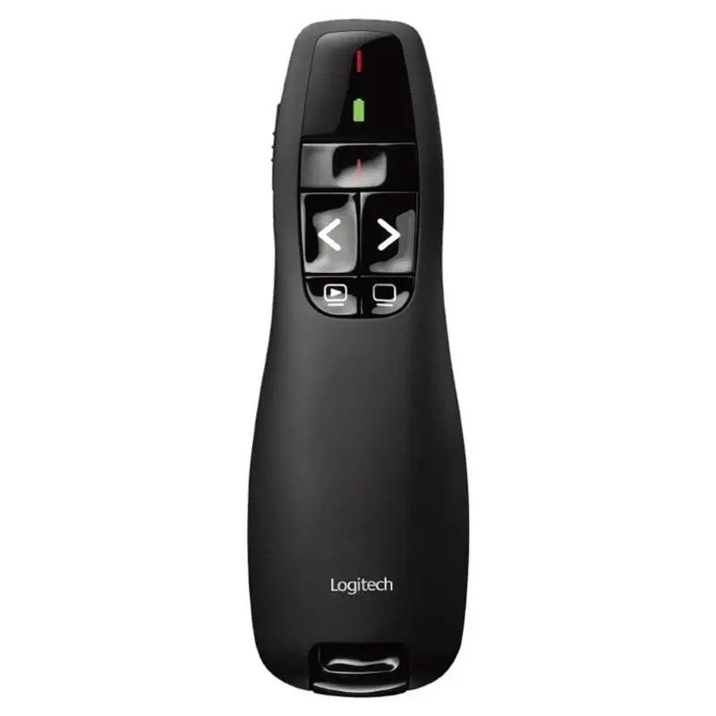 

Logitech R400 Wireless Presenter Red Laser Pointer PPT Remote Control Pen for PowerPoint Presentation 15m Wireless Distance New