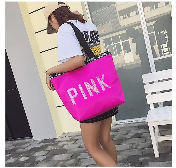 Женская сумка, пляжная сумка для путешествий, женская сумка на плечо, мужская сумка, роскошные сумки, женские сумки, дизайнерские сумки с блестками, розовая сумка
