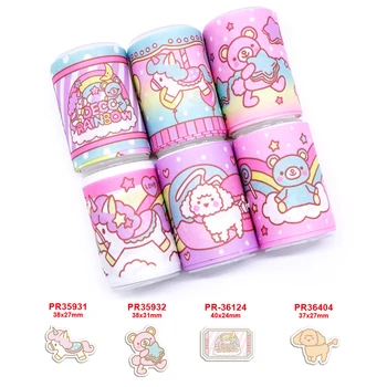 

Free shipping 2020 new arrival 50yards cartoon printed grosgrain ribbons36870
