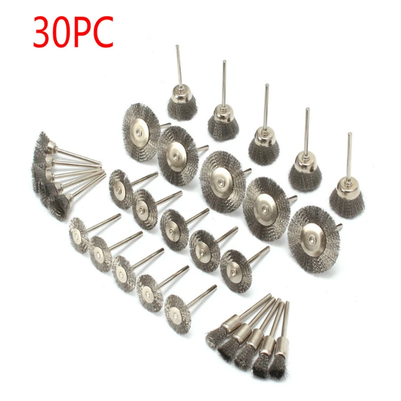 10 шт./компл. 22 мм ячеистая сеть нержавеющей стали колеса кисть дремель роторный