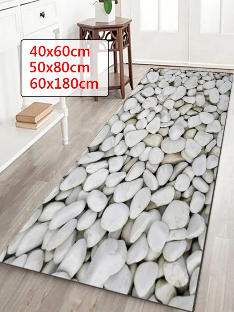 Wujie 6 Styles Simulated Pebble Pattern Carpet 100% Polyester Doormat ...