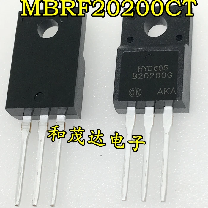 5 шт./B20200G MBRF20200CT 20A/200V TO-220F TO220F