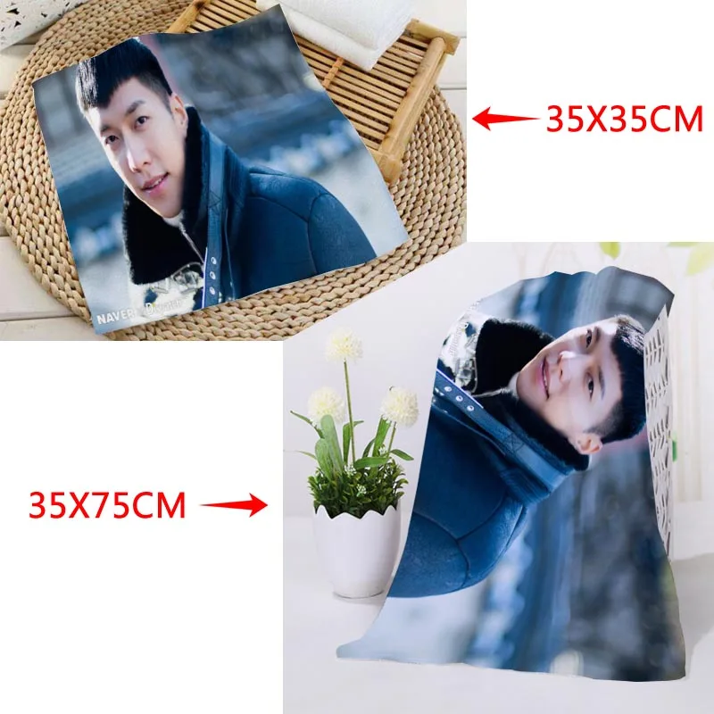 На заказ KPOP Lee Seung Gi печатное квадратное полотенце s микрофибра абсорбирующее быстросохнущее полотенце хлопок Дети Beathroom мочалка платок - Цвет: 15