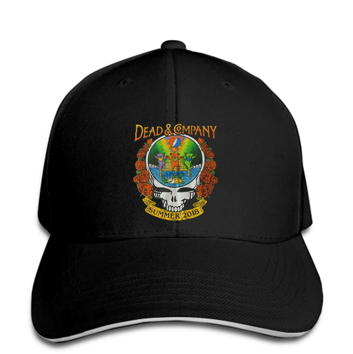 Новинка надпись Grateful Dead &amp and Company Band летняя черная шляпа Снэпбэк Кепка женская |