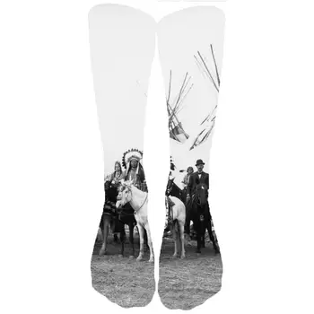 

KYKU Indios Socks Men Horse Funny Print Animal Sock 3d War Socks Animal Ladies socks Cute Happy New Cool