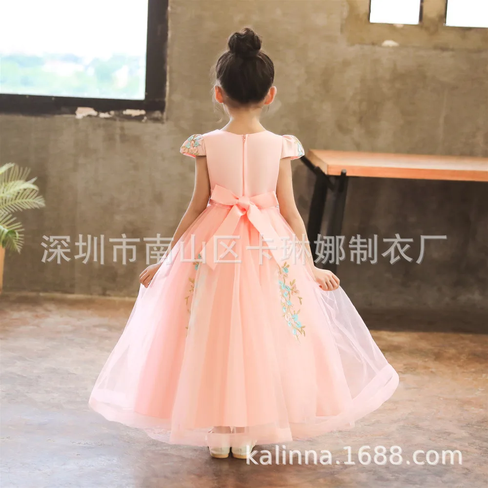 Эксклюзивные AliExpress; стиль; детская одежда; кружевное свадебное платье с бантом; юбка; газовое платье принцессы; комплект с юбкой-пачкой со стразами