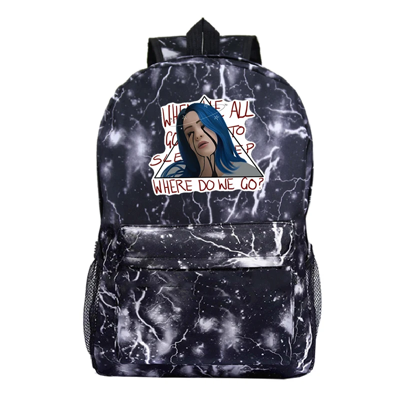 Bad guy Billie Eilish рюкзаки для мальчиков школьные рюкзаки для девочек рюкзак для студентов для детей Сумки Sac Dos Bookbag - Цвет: 4