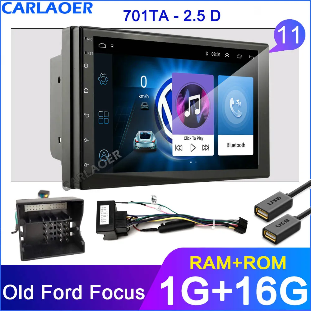2.5D Android 8,1 2 Din Автомобильный Радио Мультимедиа GPS, видеоплеер 2DIN для Nissan hyundai Kia Toyota peugeot Focus Mazda Suzuki Ford - Цвет: 1G Focus