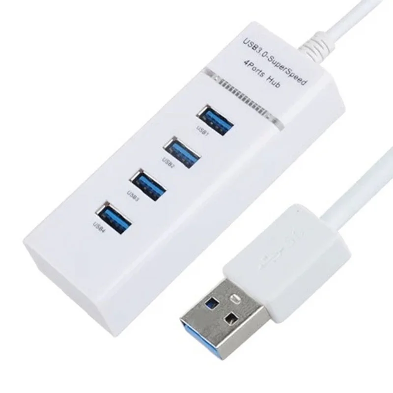 1 шт. высокое качество 4 порта светодиодный USB 3,0 адаптер концентратор для ПК ноутбука