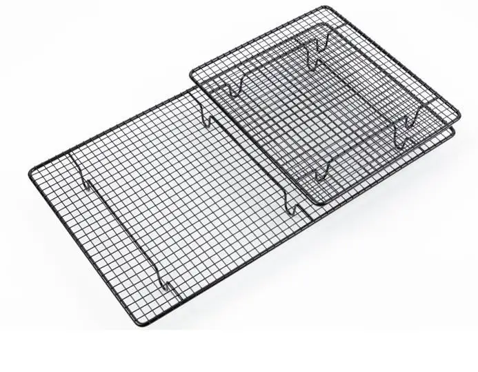 Baking Tool Thick Large Size Encryption Bread Cooling Rack Black And White with Pattern Non-stick Cake Stand Biscuit Rack Hangin