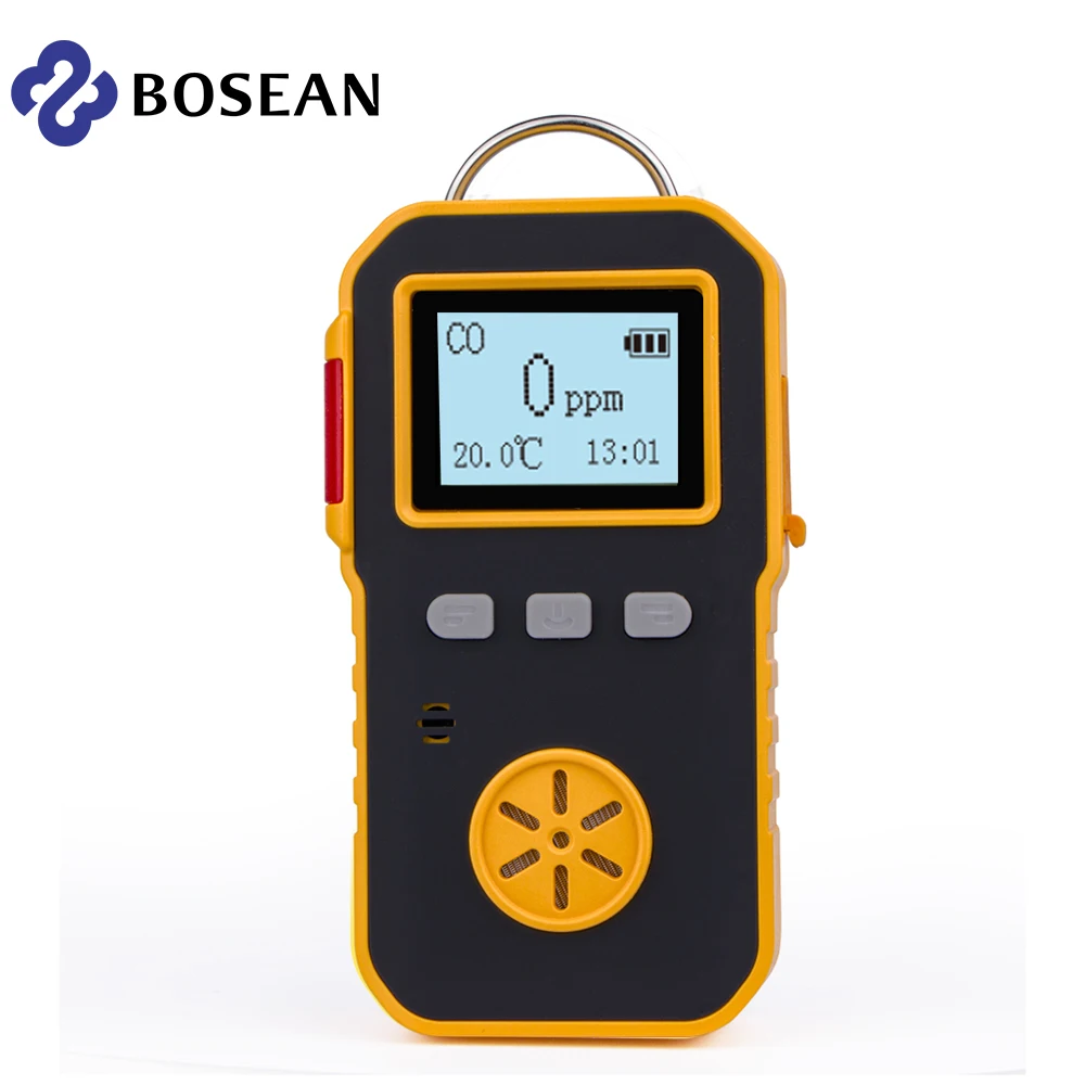 Bosean Industry Portable carbon monoxide detector gas analyzer CO Meter monitor measuring 0-1000PPM Sound and Light Vibration