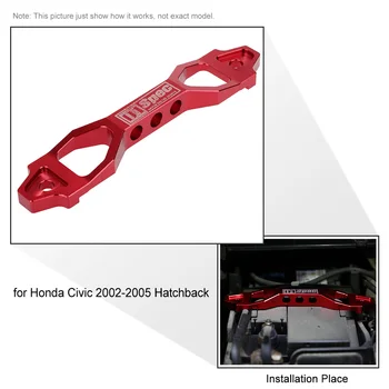 

Hot Car Battery Tie Down Brace Aluminum Alloy Battery Fasten Bracket Modification Accessories for Honda Civic 2002-2005 Hatchbac
