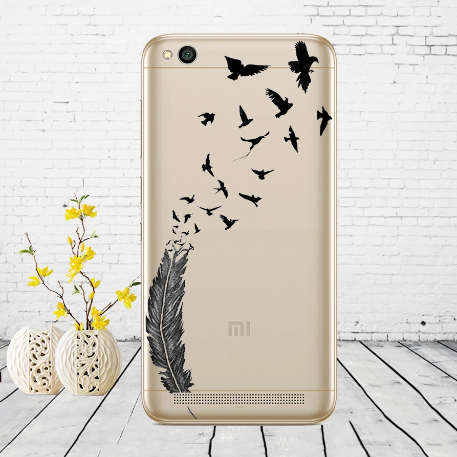 Чехол для Xiaomi Redmi 5A, защитный силиконовый чехол для Xiaomi Redmi 5A, чехол с изображением кота и цветка, чехлы для Xiaomi Redmi 5A, Капа - Цвет: H16