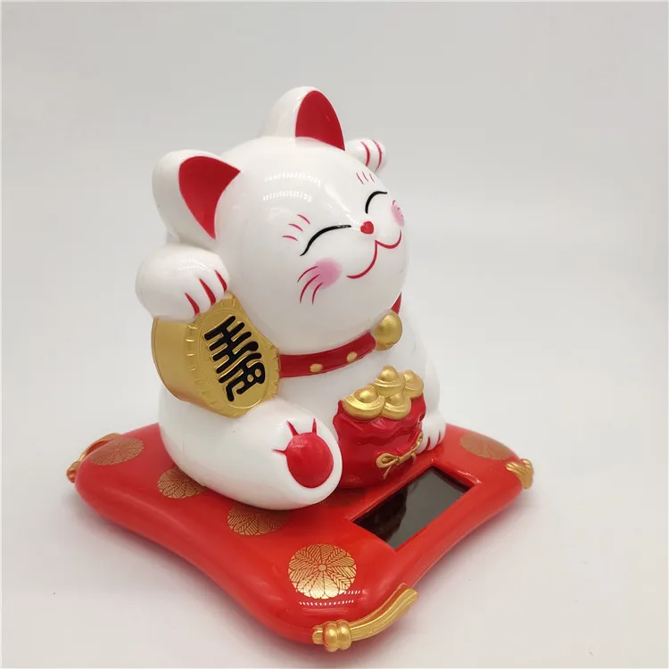 AliExpress Электрический Солнечный машинки игрушечная кошка автомобиль установлен счастливый кот свинья декоративные аксессуары для автомобиля