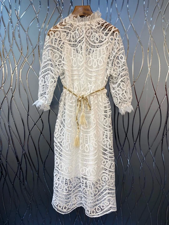 Новинка, зимнее женское платье с тонким поясом, 1223